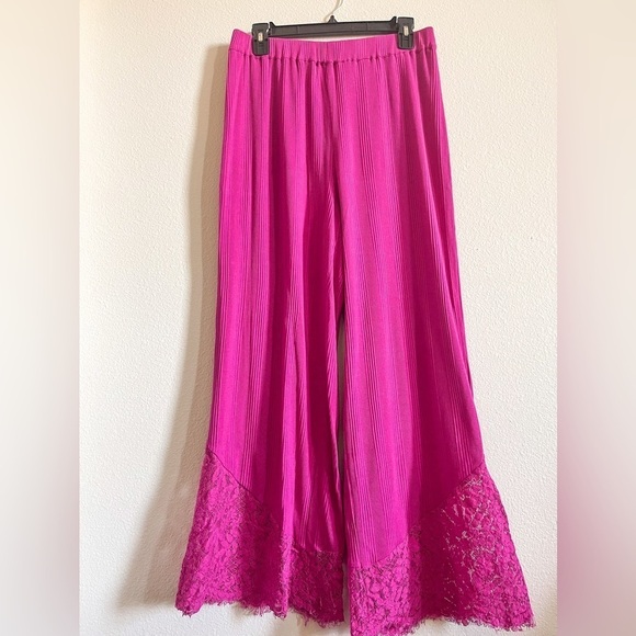 Anthropologie Lila Lace Lounge Pants - Picture 1 of 13